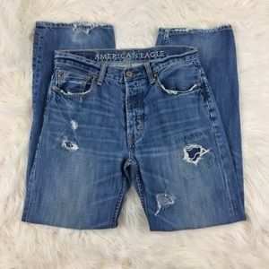 Men’s American Eagle Low Loose Destroyed Jeans